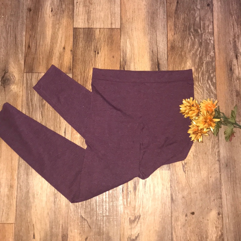 Burgundy VS PINK Leggings